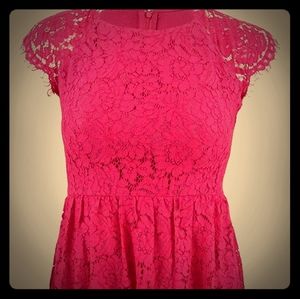 Pink Jessica Simpson lace short dress
